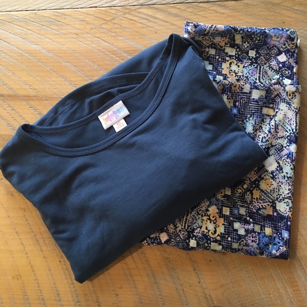 🆕 NWOT LulaRoe XS Irma and OS leggings outfit